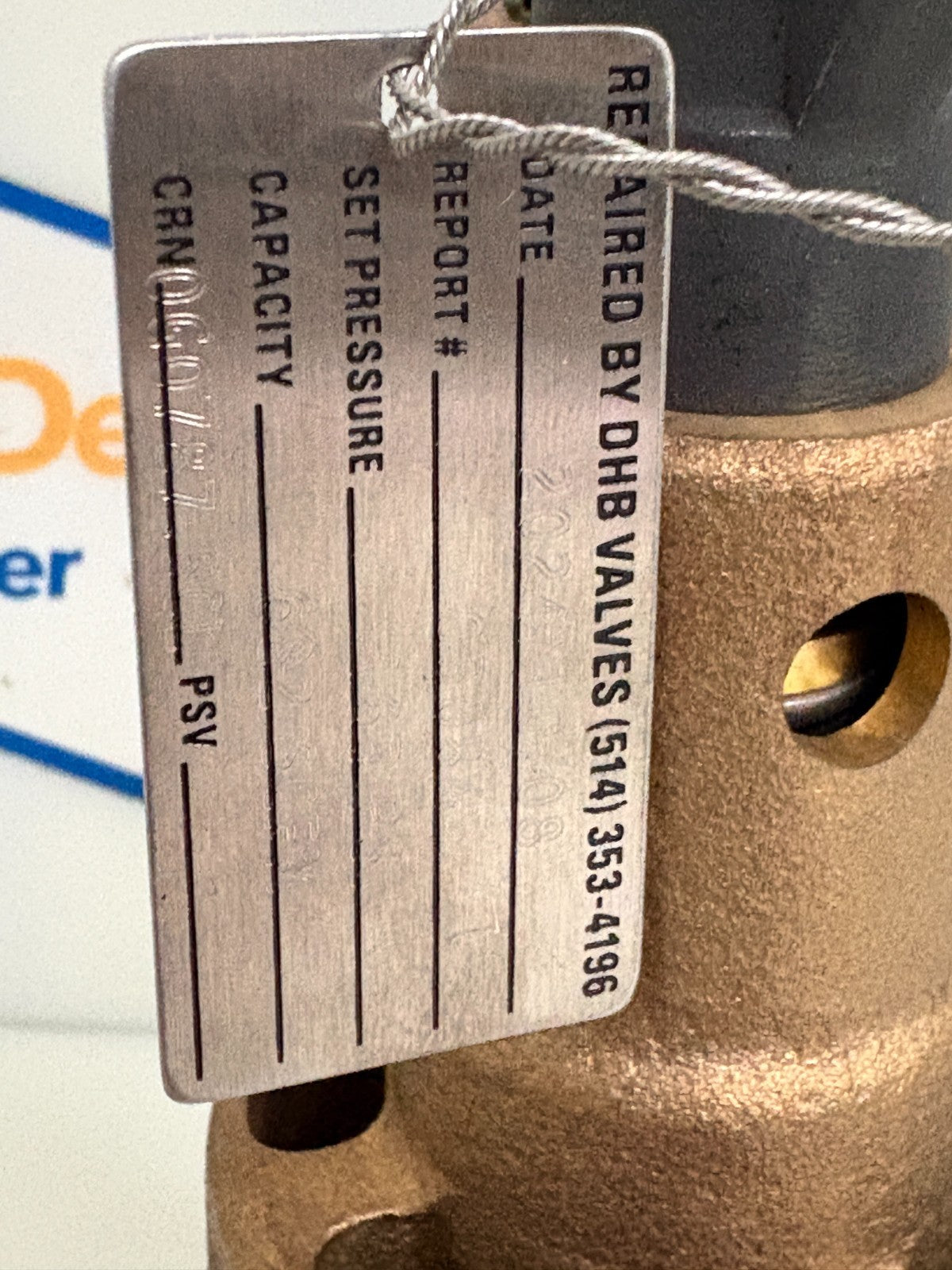 KUNKLE VALVE EMRN 3/4" 165 PSI CRN0G0787.5CL