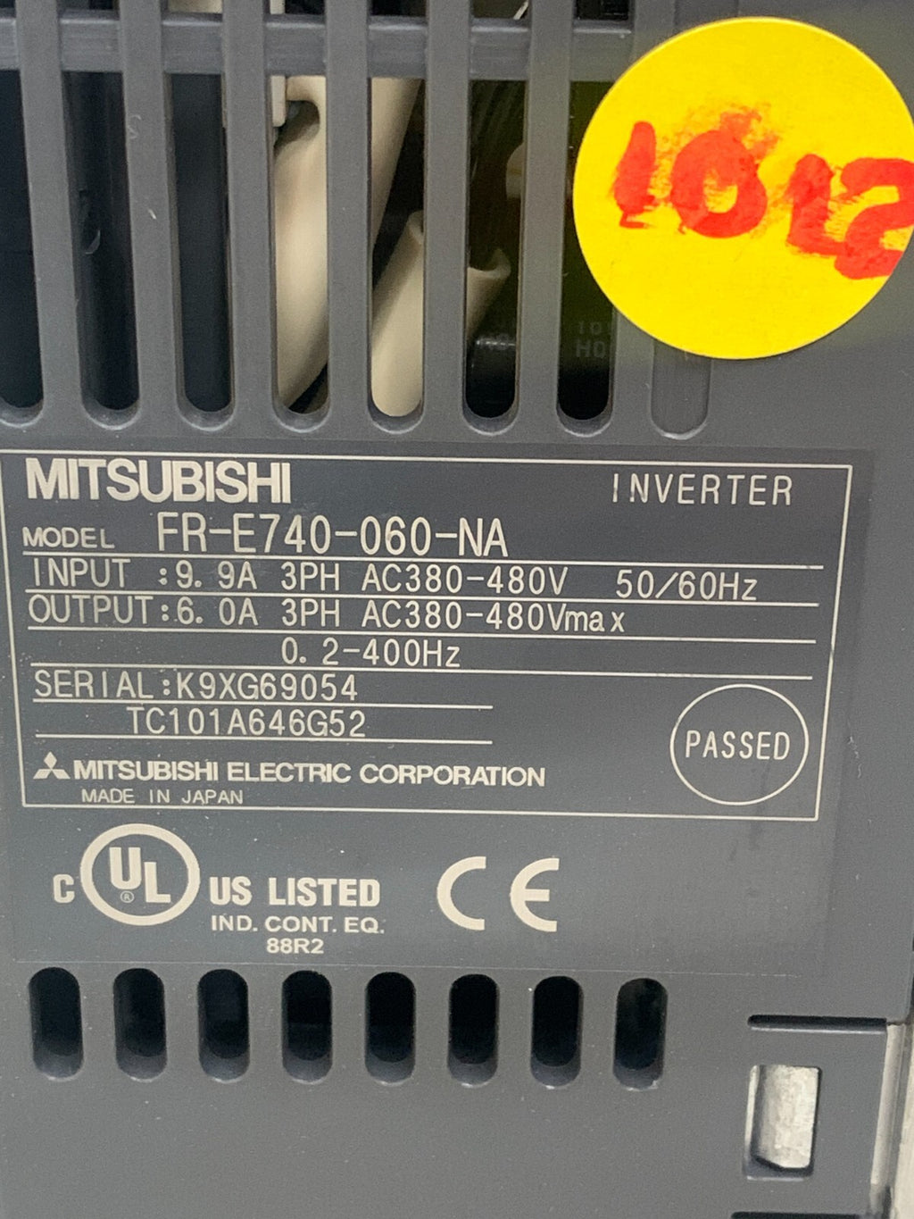 Mitsubishi Electric E700 FR-E740-060-NA Inverter 380-480V 3PH 0.2-400Hz