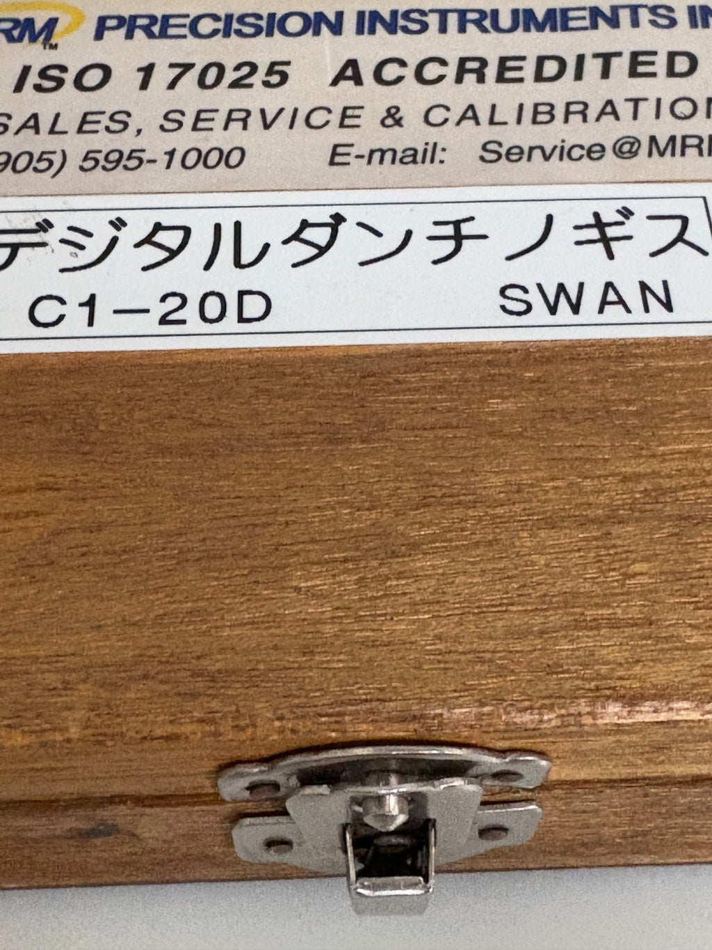 MITUTOYO CORP 500-150-20 DIGITAL MODEL CD-10CK W/SWAN C1-200 IN WOOD CASE