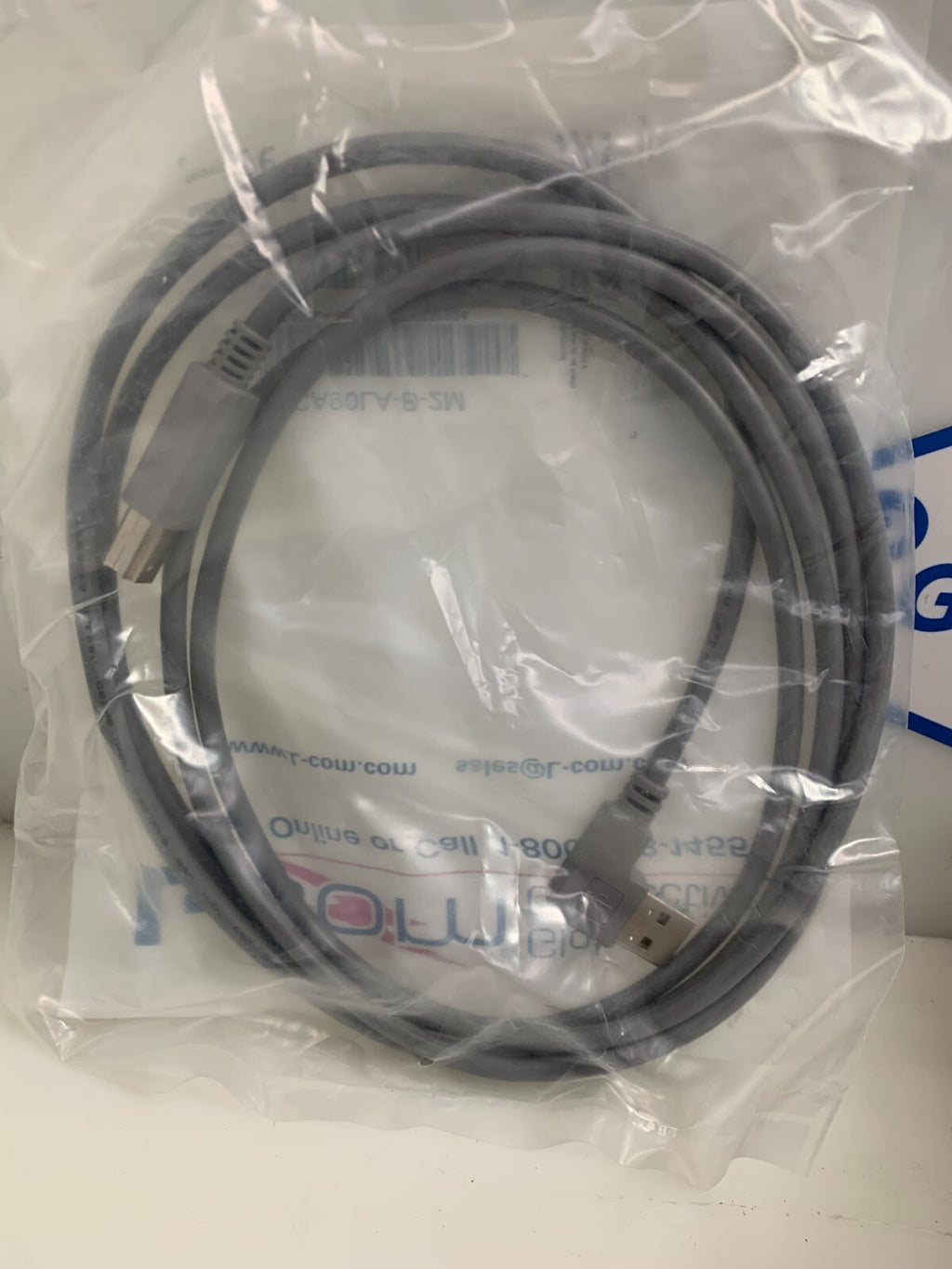 L-COM  Right Angle USB Cable  Straight B Male    CA90LA-B-2M   (Lot of 12)