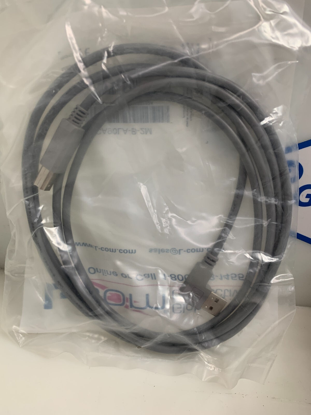 L-COM  Right Angle USB Cable  Straight B Male    CA90LA-B-2M   (Lot of 12)