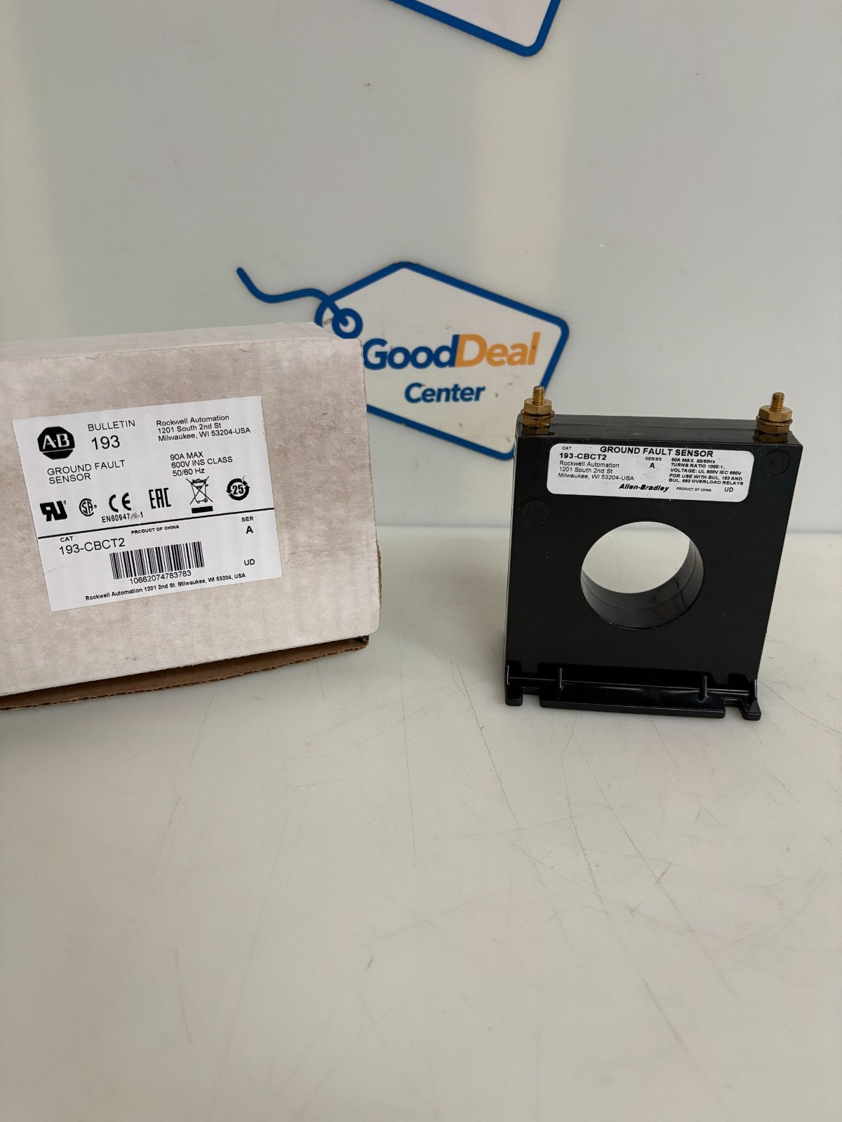 ALLEN BRADLEY GROUND FAULT SENSOR 193-CBCT2 0