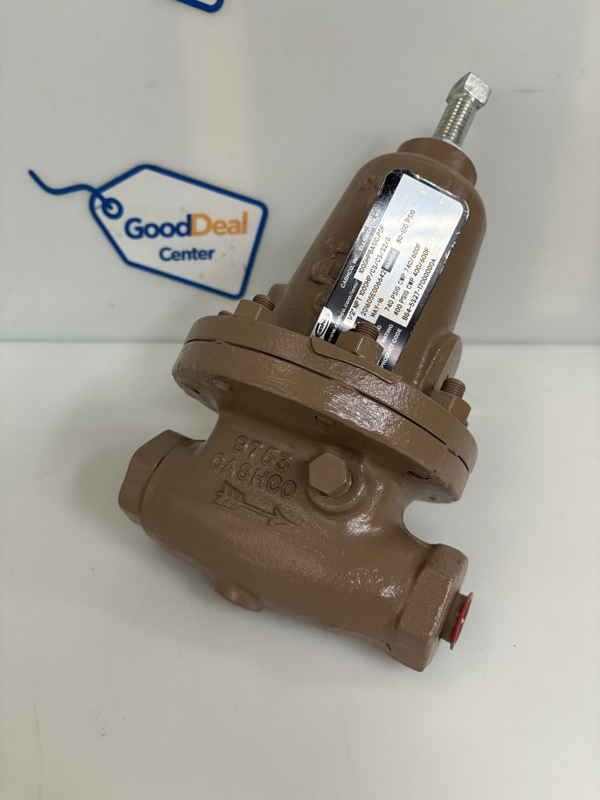 CASHCO PRESSURE REDUCING REGULATOR #201605E006642 80-150 PSI60