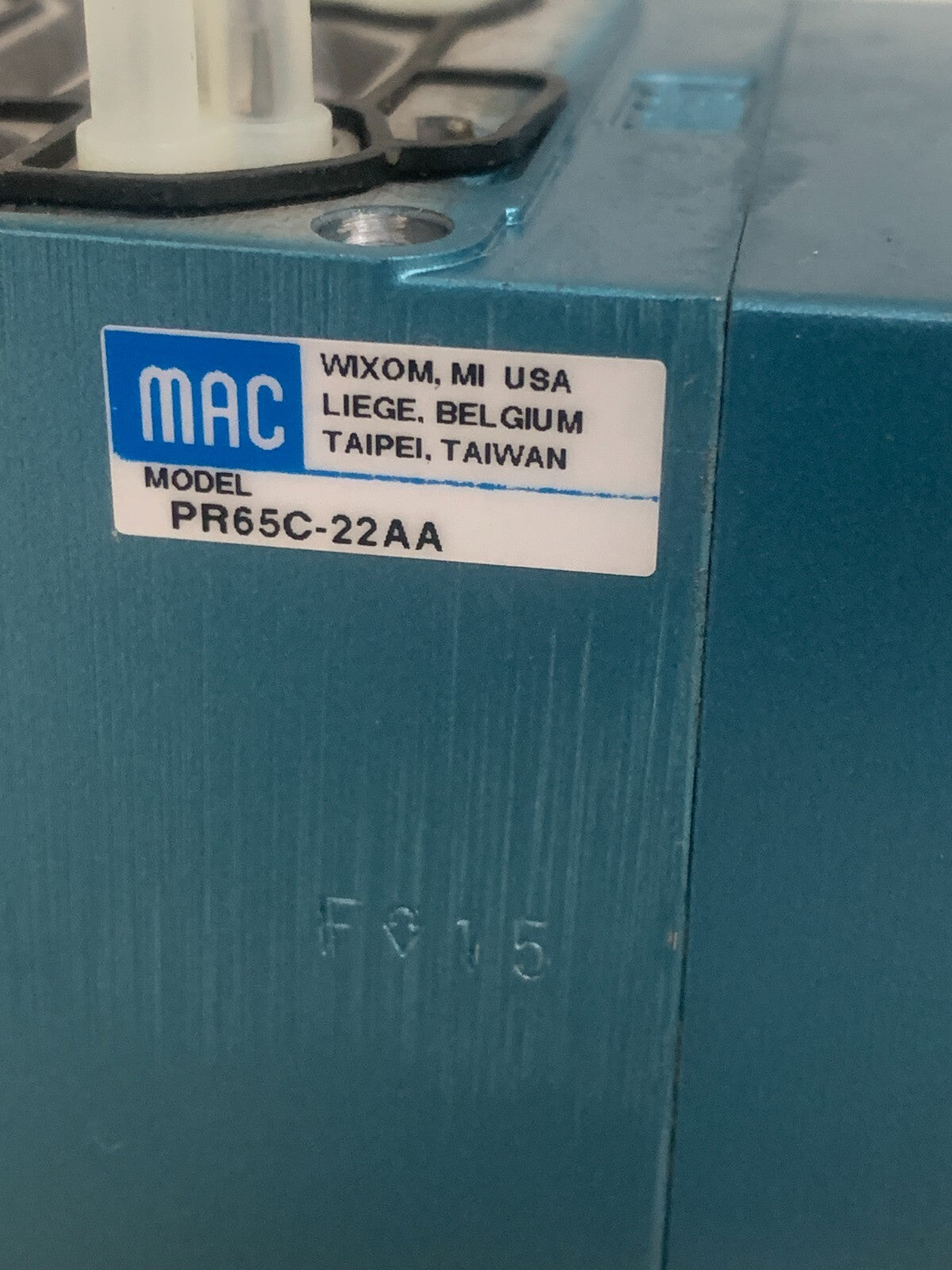 MAC VALVES PRESSURE REGULATOR PR65C-22AA