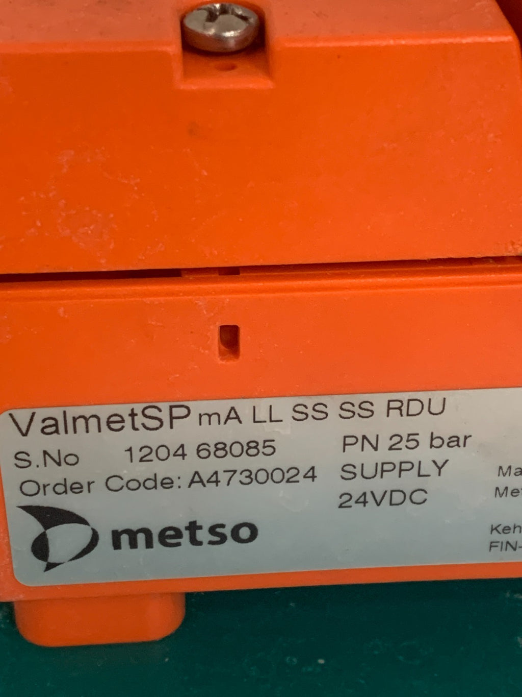 METSO VALMET SP A4730024 SMART PULP CONSISTENCY TRANSMITTER