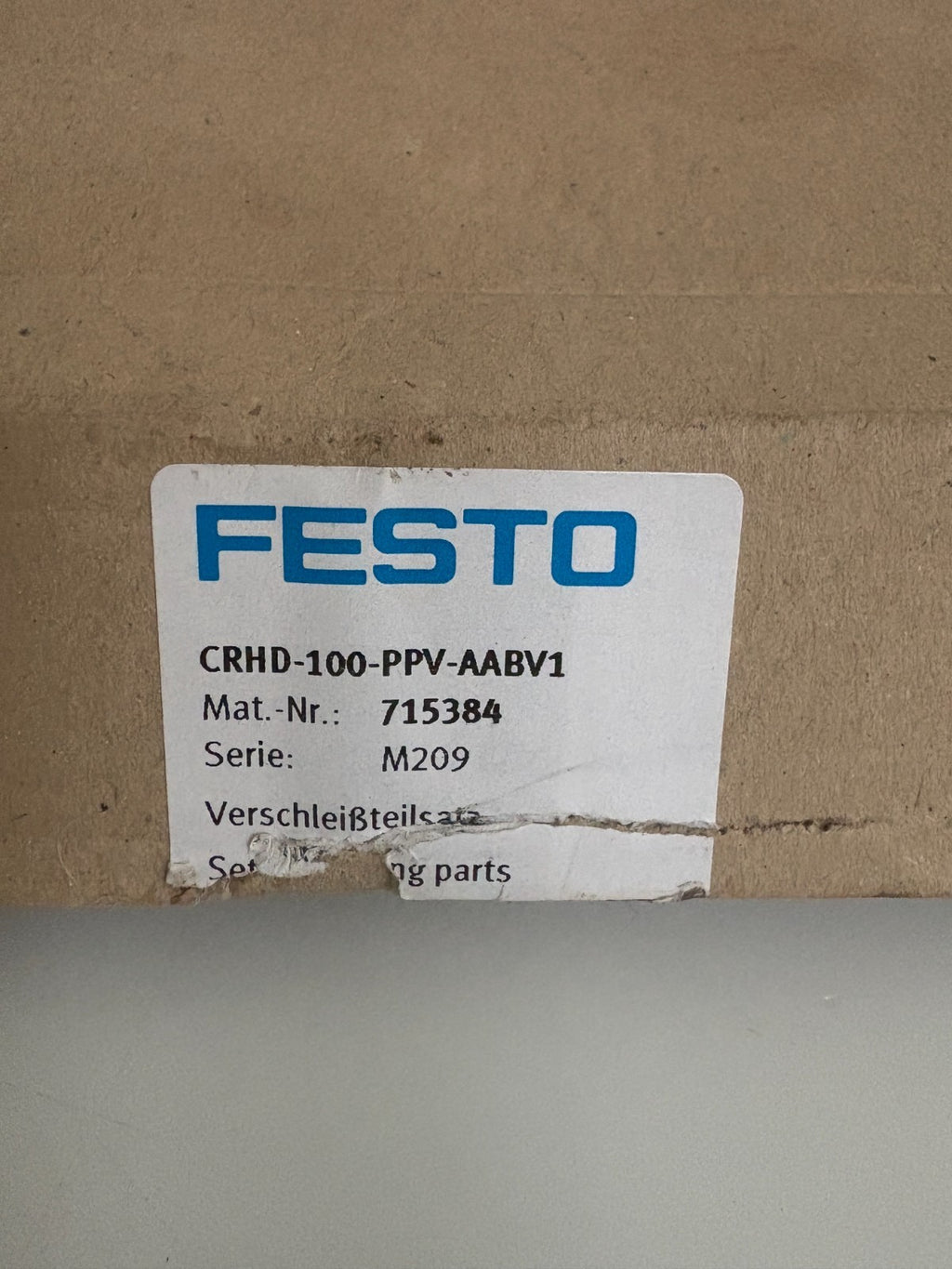 FESTO SET WEAR PART KIT 715384 CRHD-100-PPV-AABV1
