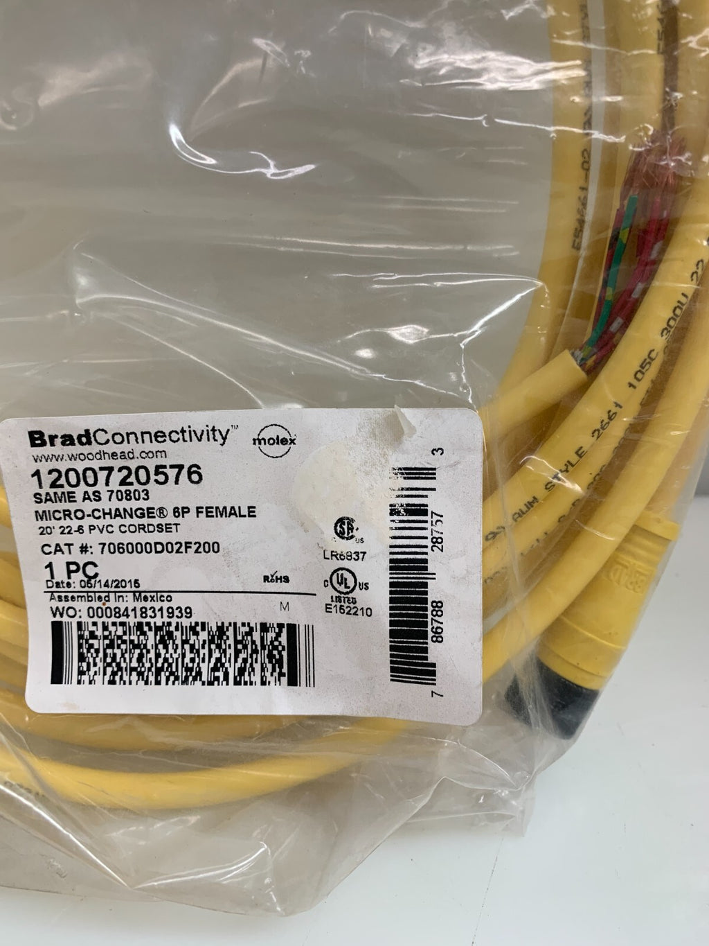 MOLEX / BradConnectivity  1200720576  PVC Cordset