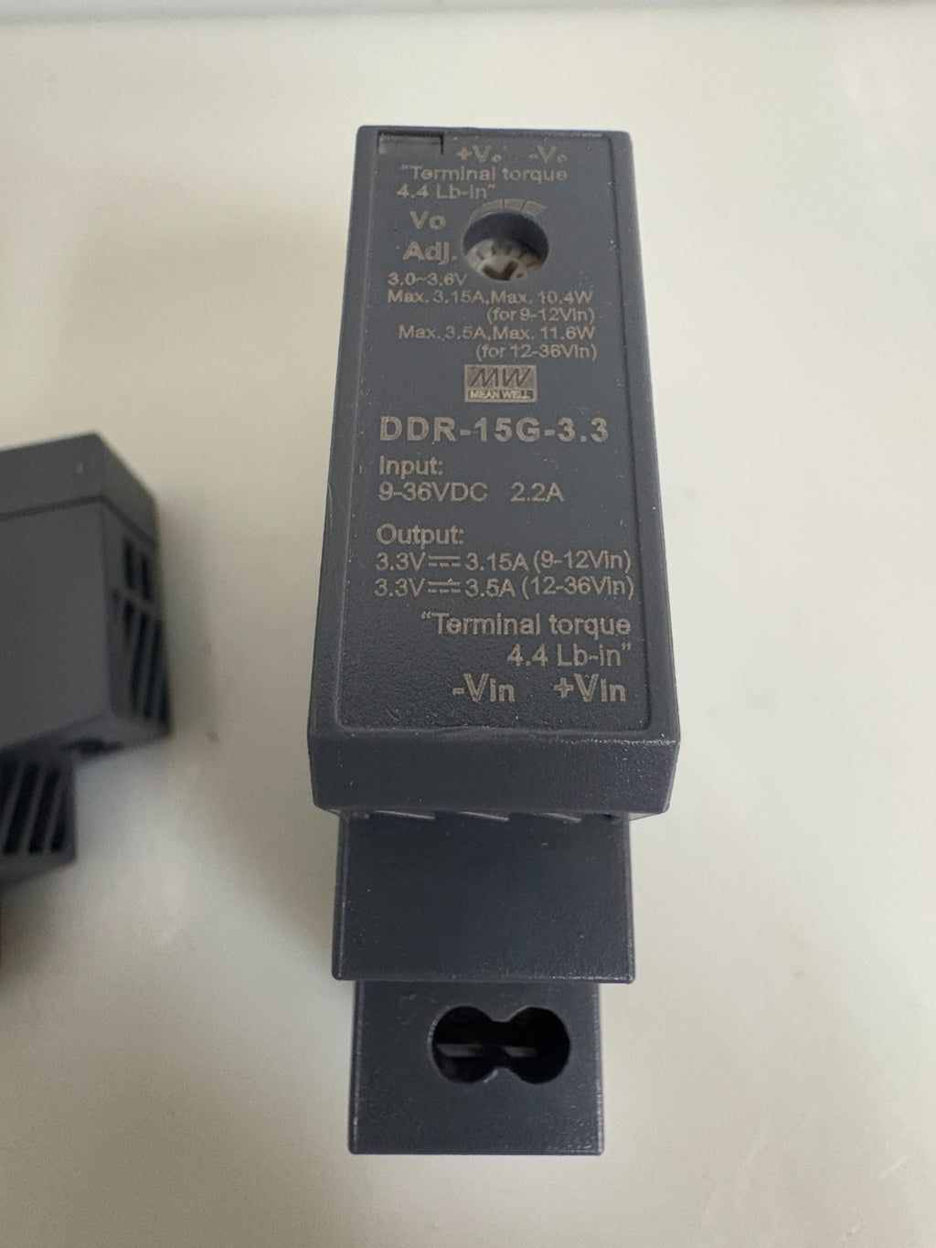 LOT OF 2 MEANWELL RAIL CONVERTER DDR-15G-3.3