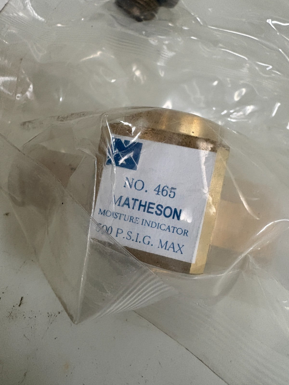 LOT OF 2 MATHESON TRI GAS MOISTURE INDICATOR #465 MIND-0001-XX