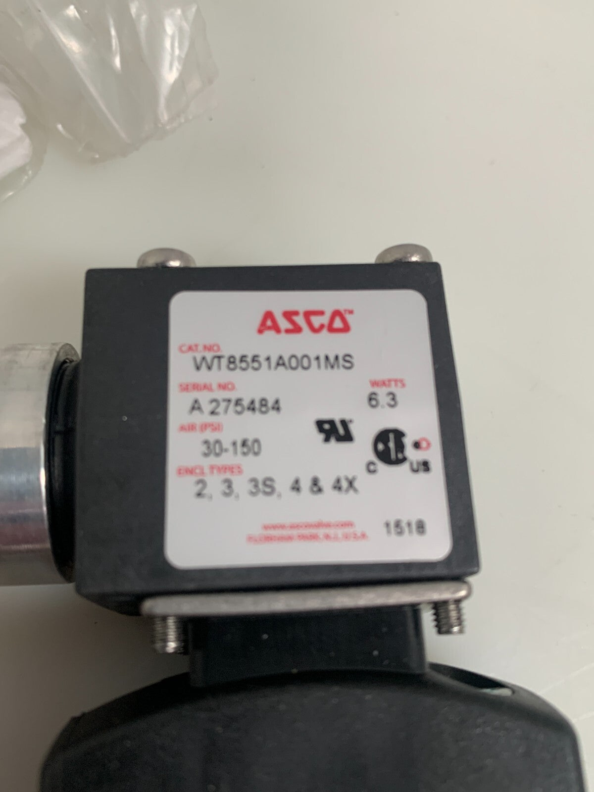 ASCO 8551 Solenoid Valve 8551A001MS