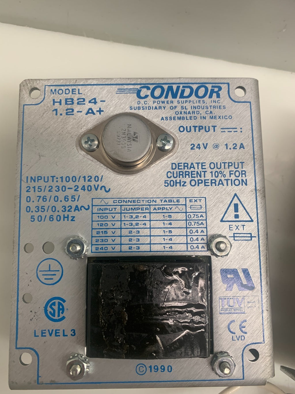 CONDOR  Linear Power Supply  HB24-1.2-A+  (Lot of 2)1
