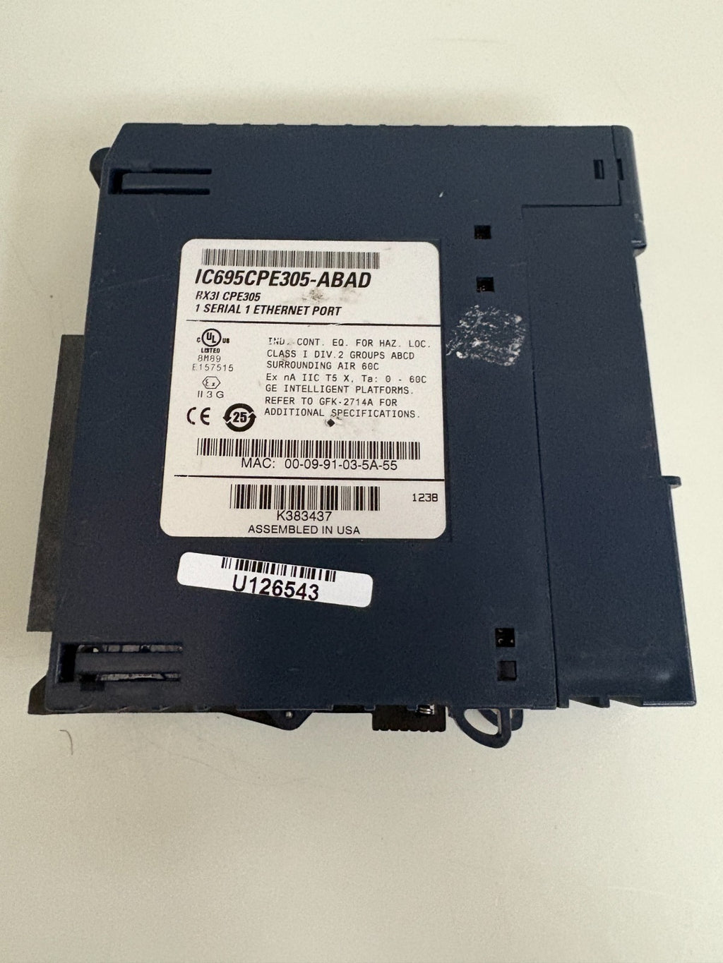 GE FANUC PLC MODULE PROCESSOR IC695CPE305-ABAD2