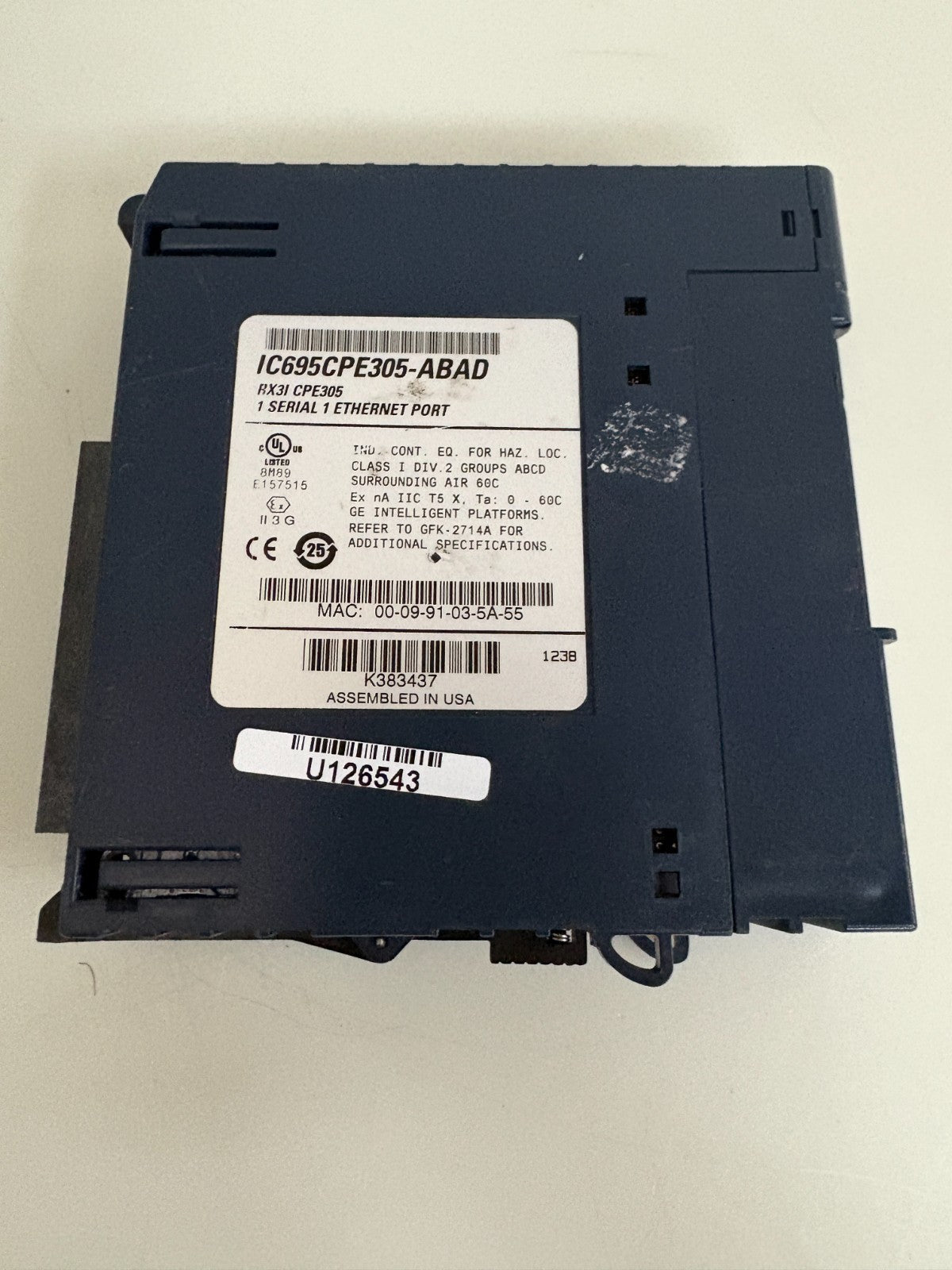 GE FANUC PLC MODULE PROCESSOR IC695CPE305-ABAD2