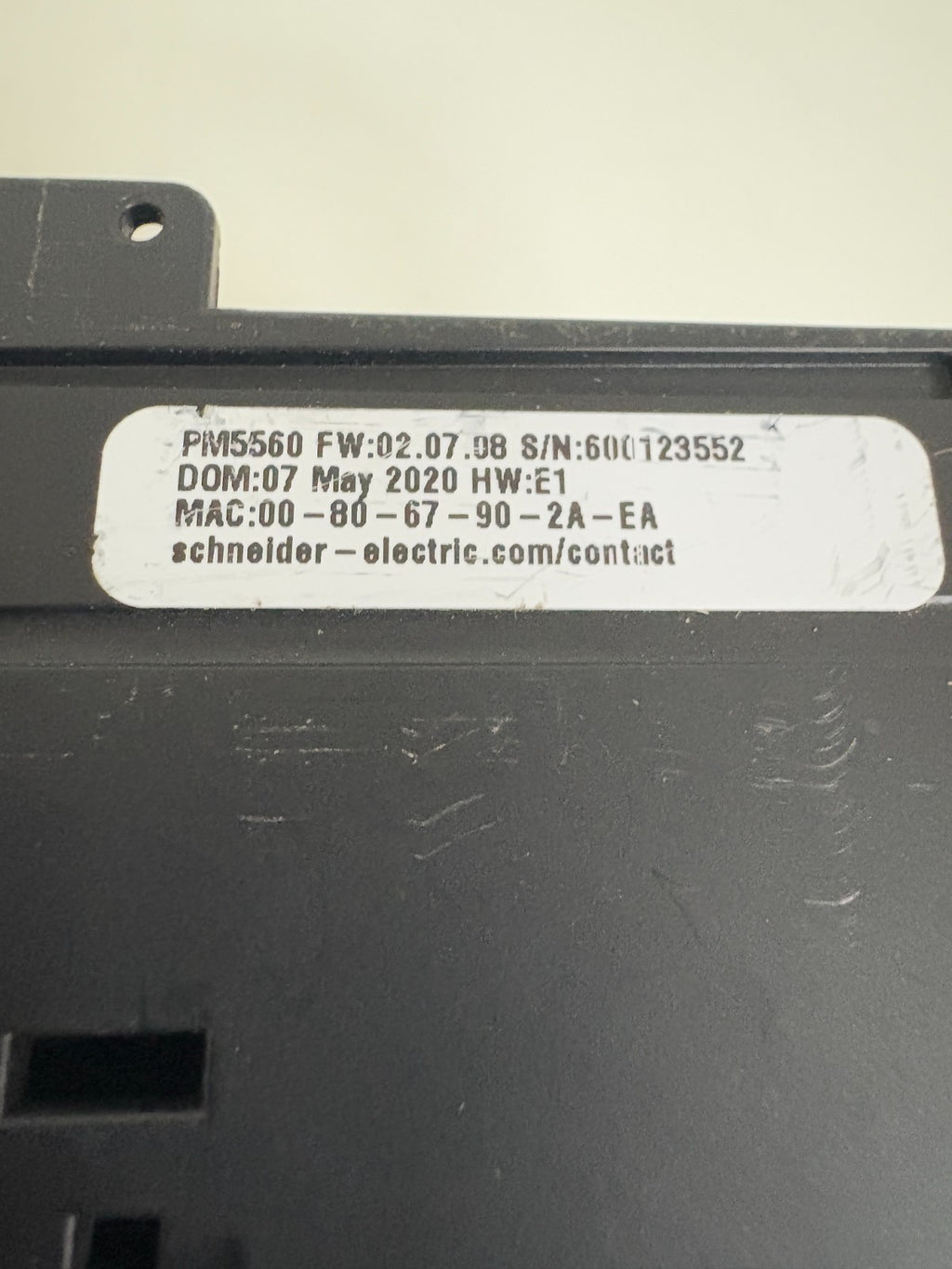 SCHNEIDER ELECTRIC POWER LOGIC PM5500 POWER METER