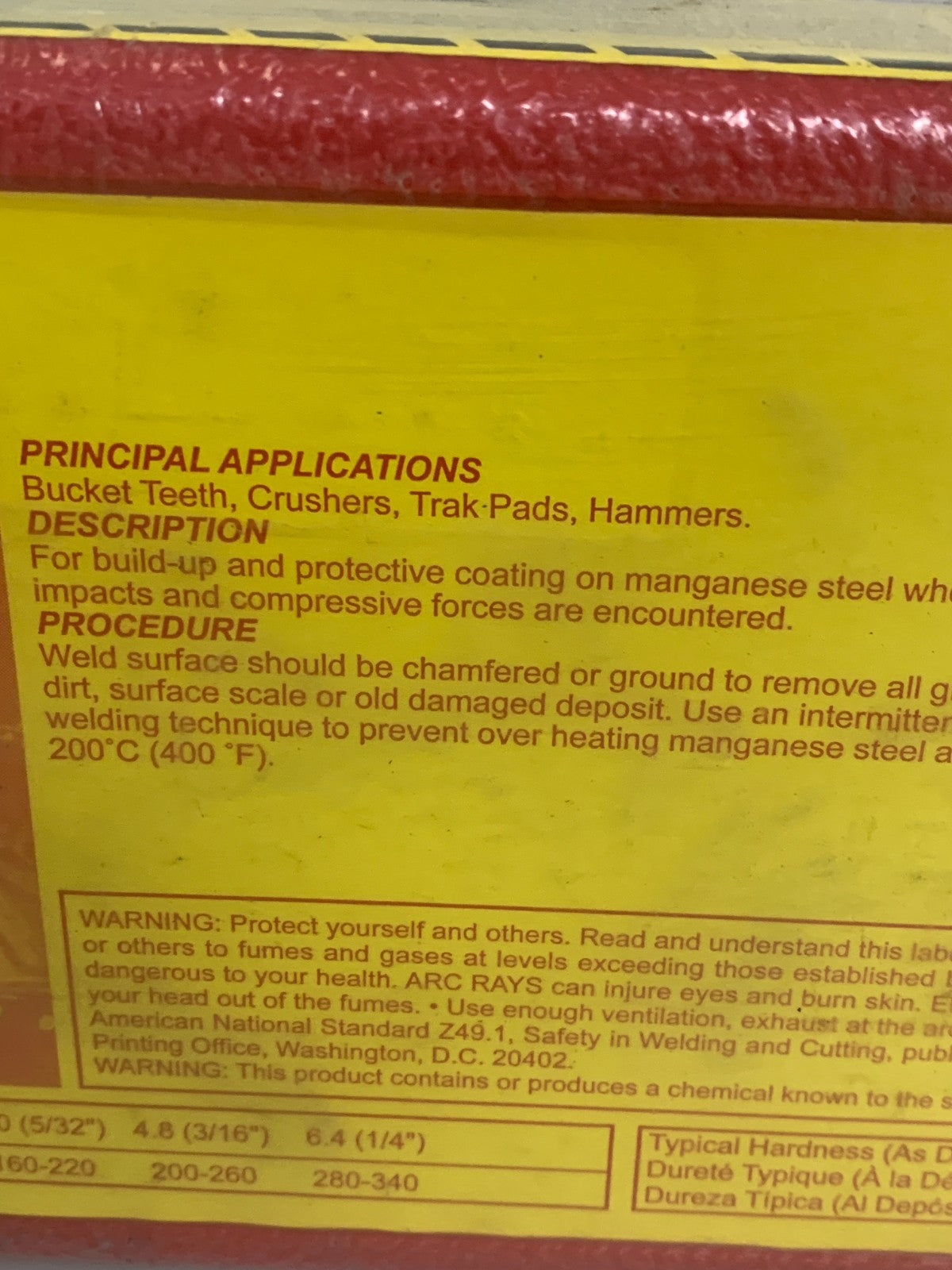 CASTOLIN EUTECTIC #40 BUCKET TEETH - CRUSHERS ELECTRODE 10 LB