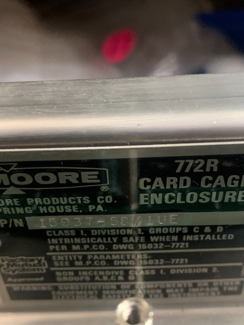 MOORE PRESSURE TRANSDUCER 772 RO 21F4
