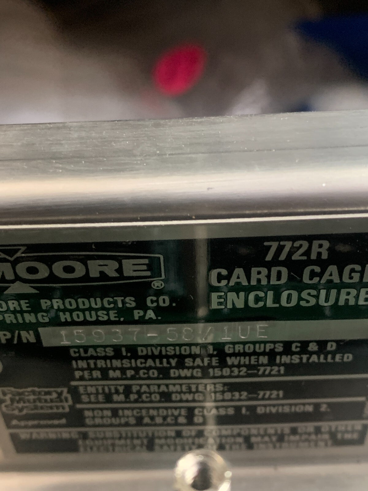 MOORE PRESSURE TRANSDUCER 772 RO 21F4