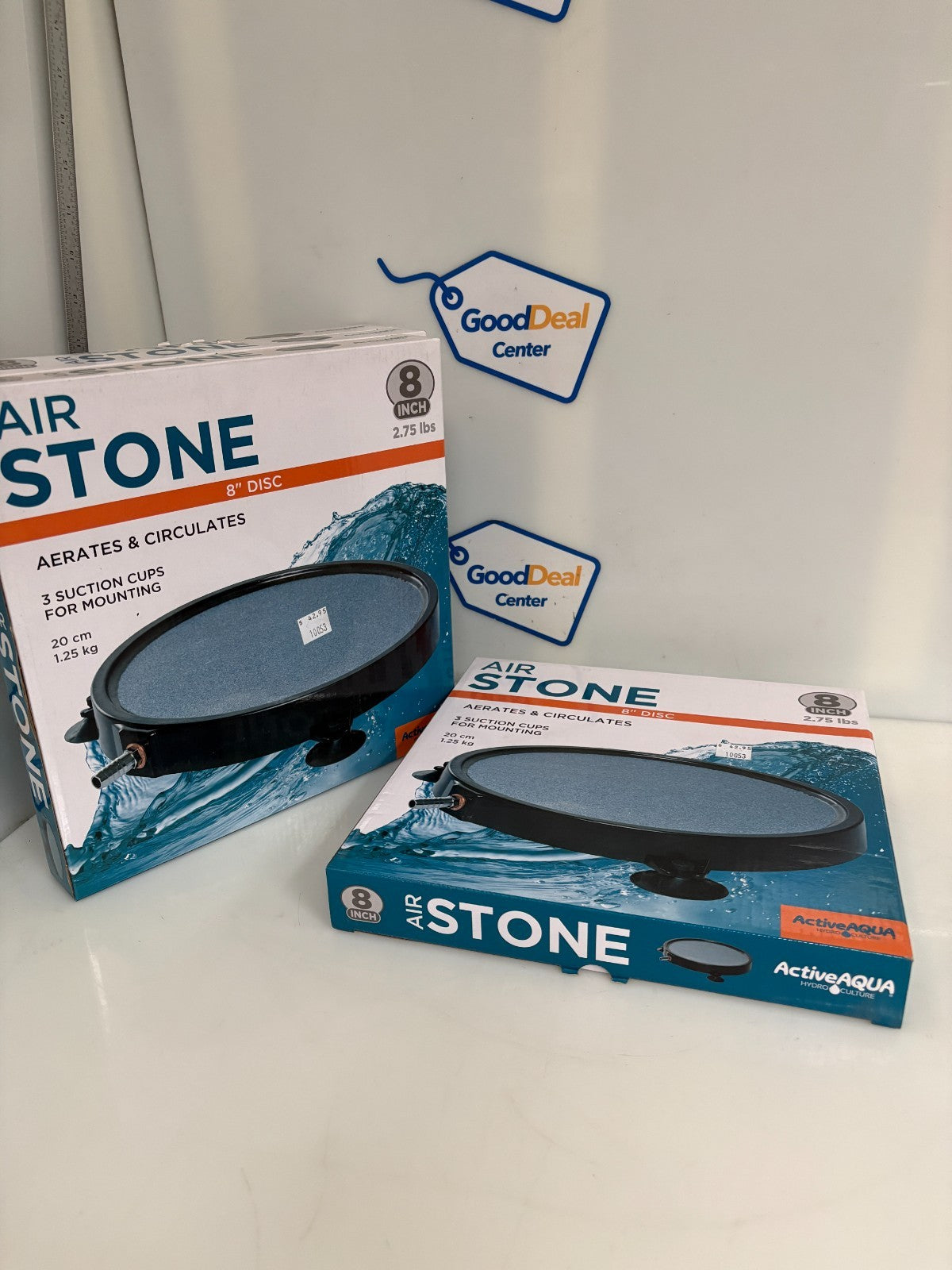 LOT OF 4 ACTIVE AQUA 8" AIR STONE AS8RD