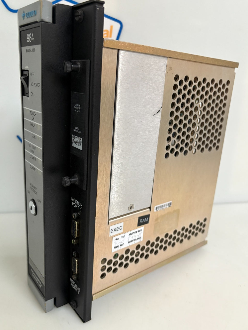 GOULD 980 PROGRAMMABLE CONTROLLER MODEL 680