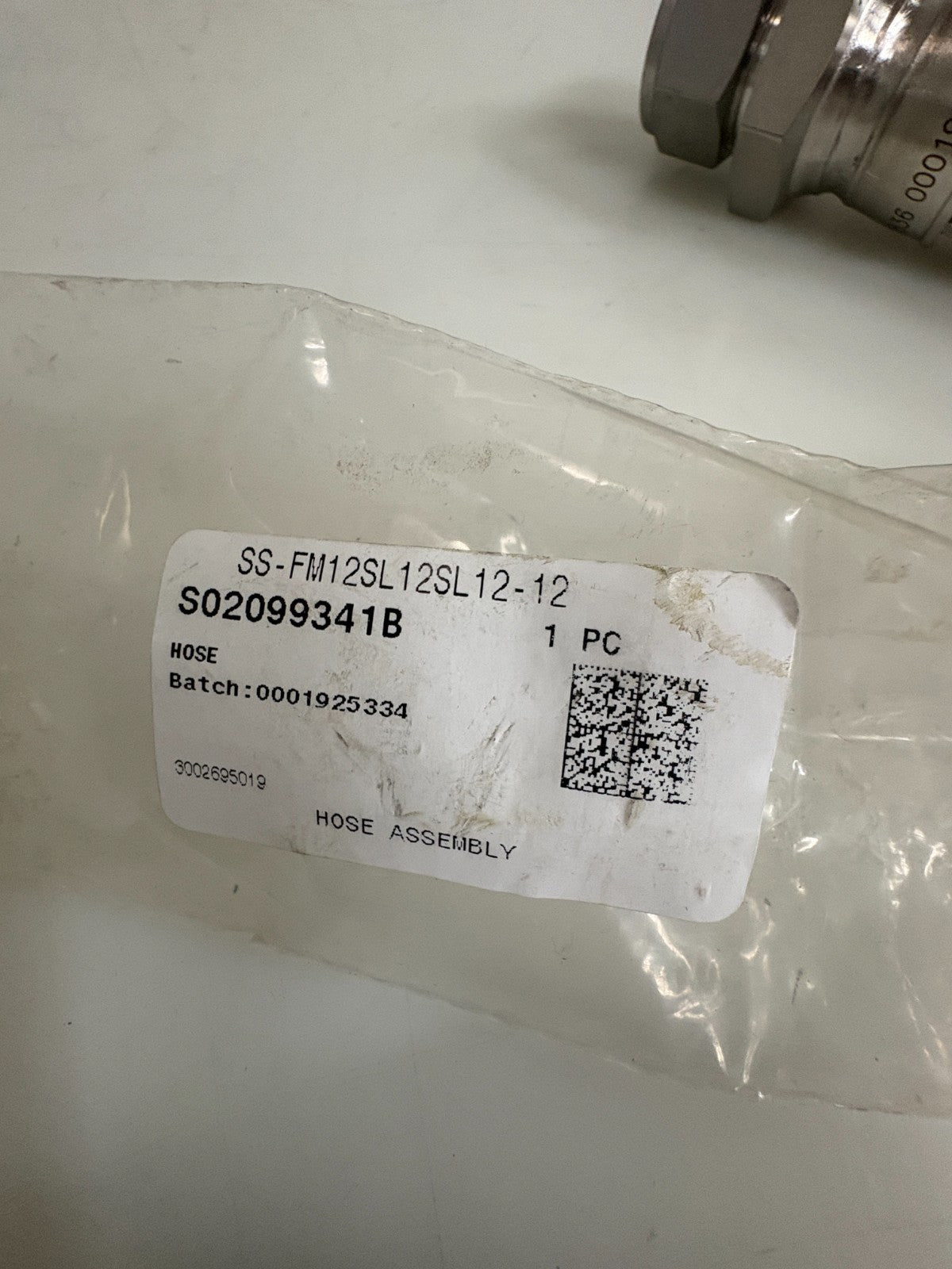 SWAGELOK S.STEEL 3/4 FLEXIBLE HOSE SS-FM12SL12SL12-124