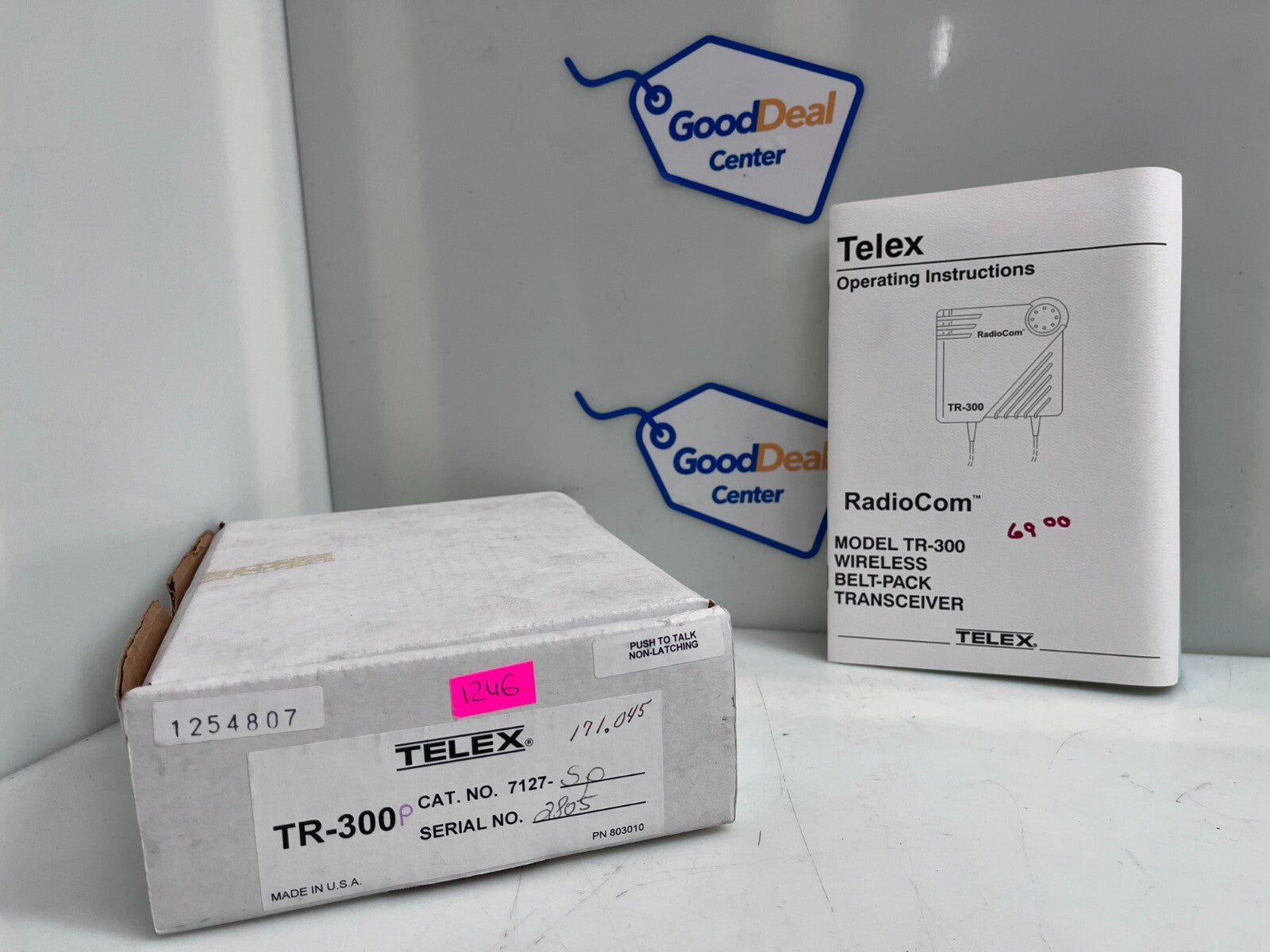 TELEX TR-300 RadioCom VHF Wireless Beltpack Transceiver