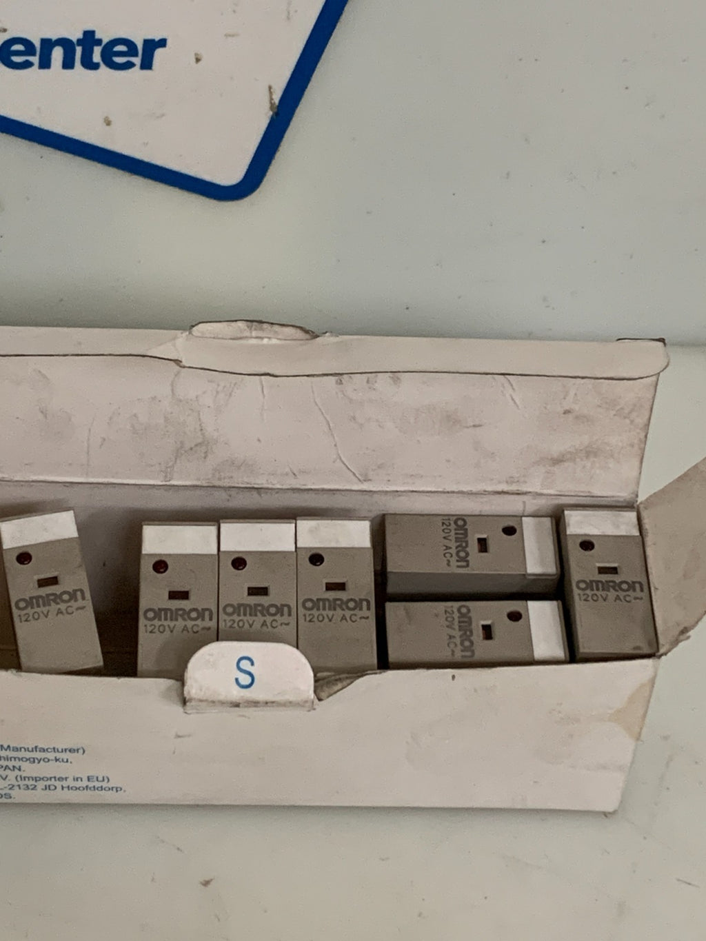 LOT OF 7 OMRON RELAY 5 PIN W/LED INDICATOR