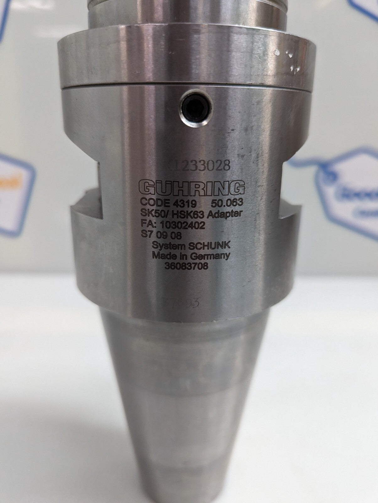 Guhring Iso-Taper Length Presetting Adapter Code 4319