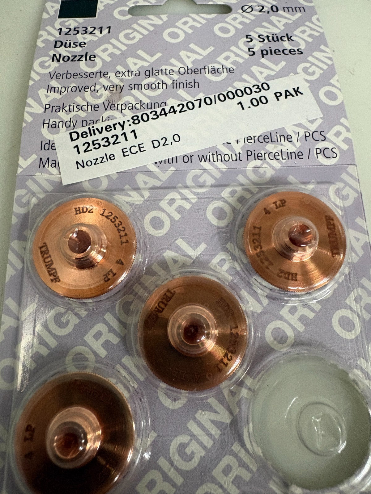 TRUMPF LASER NOZZLE MIX LOT OF 18