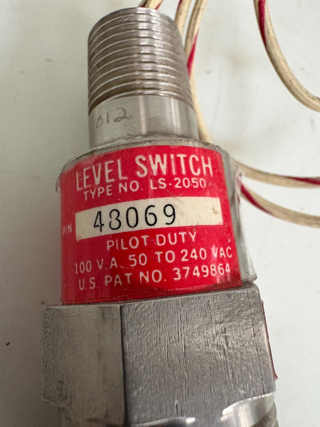 GEMS LEVEL SWITCH LS-2050 #43069 PILOT DUTY2