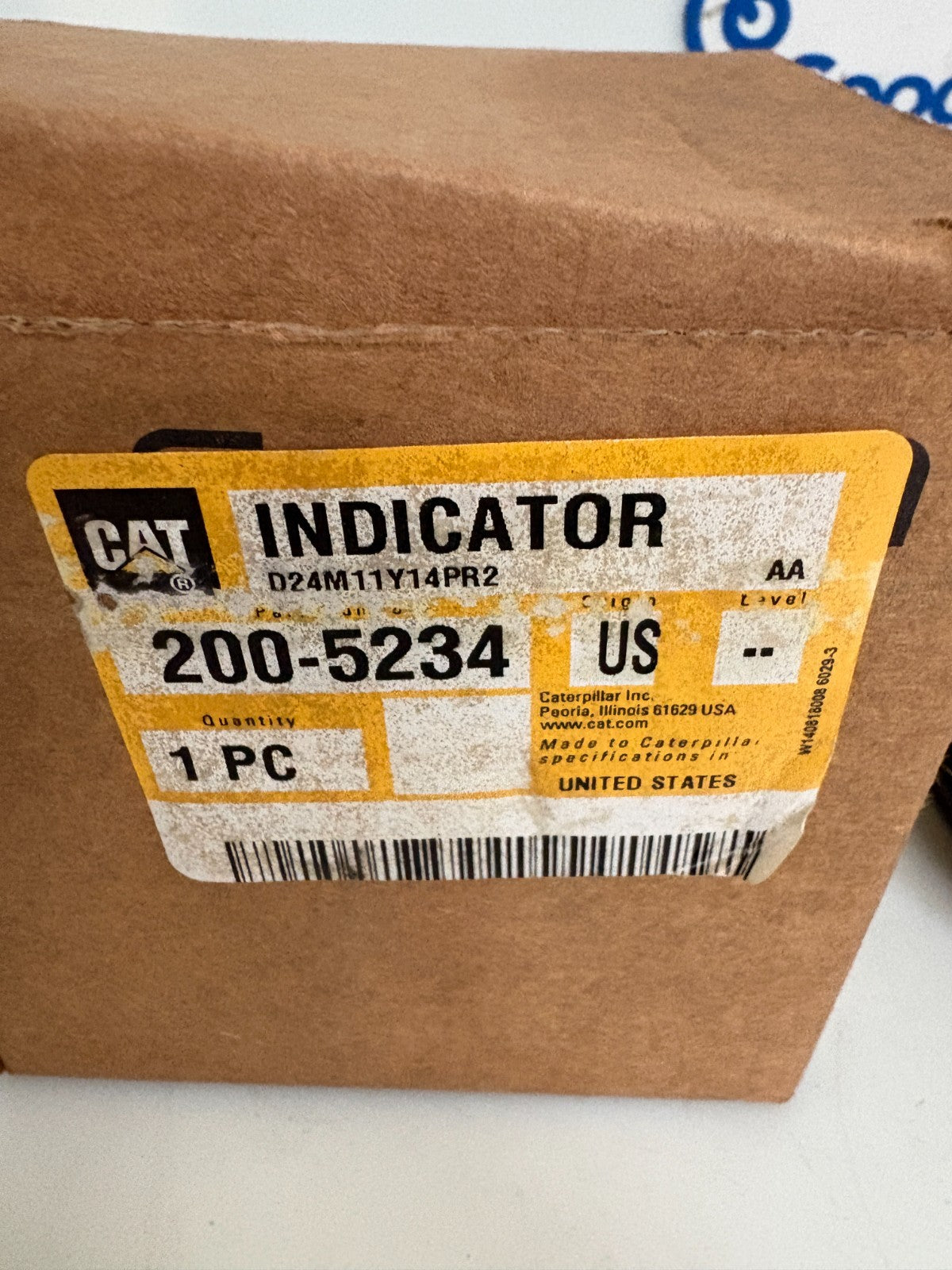 CATERPILLAR COOLANT TEMPERATURE GAUGE W/PROBE #200-5234