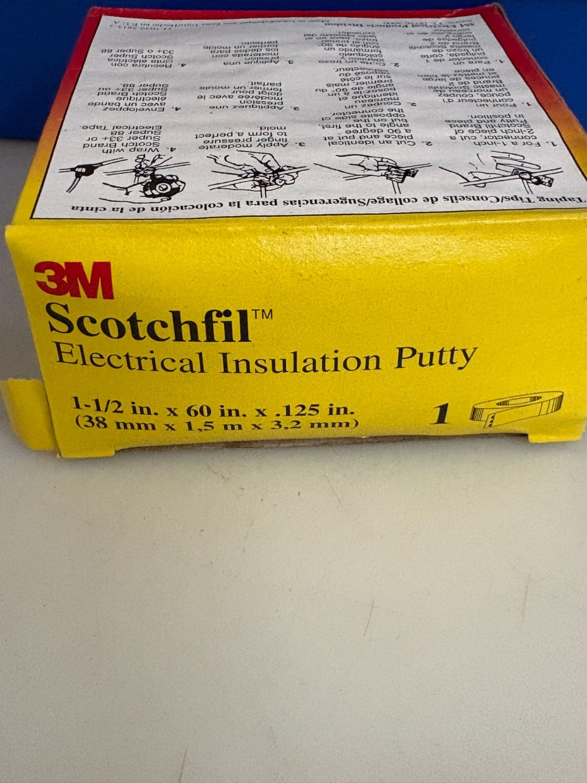 LOT OF 8 ROLL 3M SCOTCHFIL ELECTRICAL INSULATION PUTTY  1  1/2