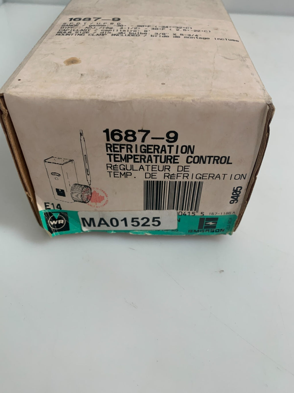 EMERSON REFRIGERATION CONTROL 1687-9