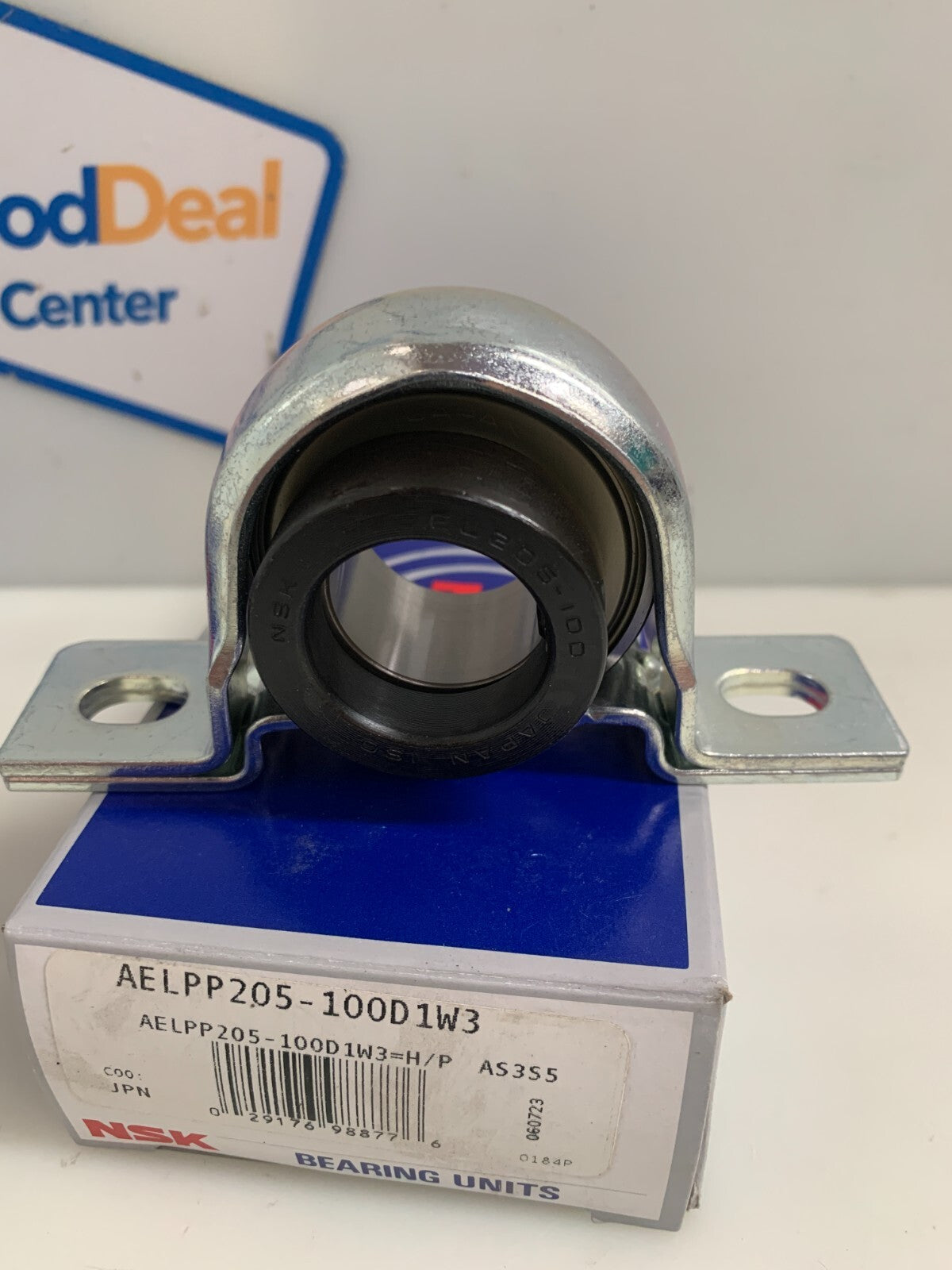 NSK  Press Steel Pillow Block Mounted Unit  AELPP205-100D1W3  (Lot of 2)