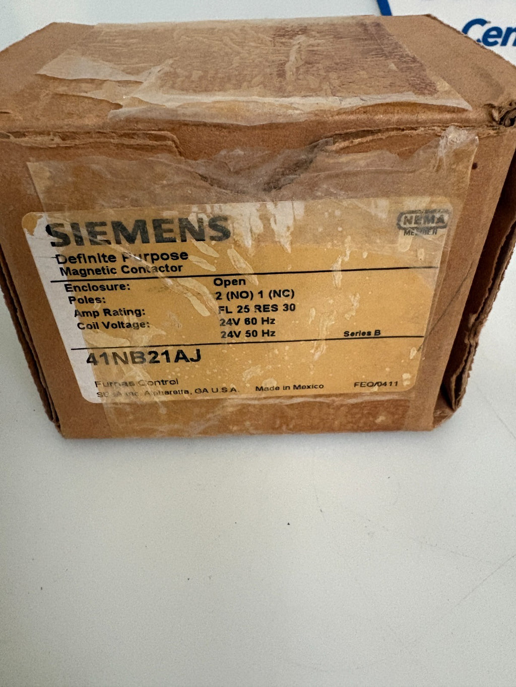 SIEMENS DEFINITE PURPOSE MAGNETIC CONTACTOR 41NB21AJ