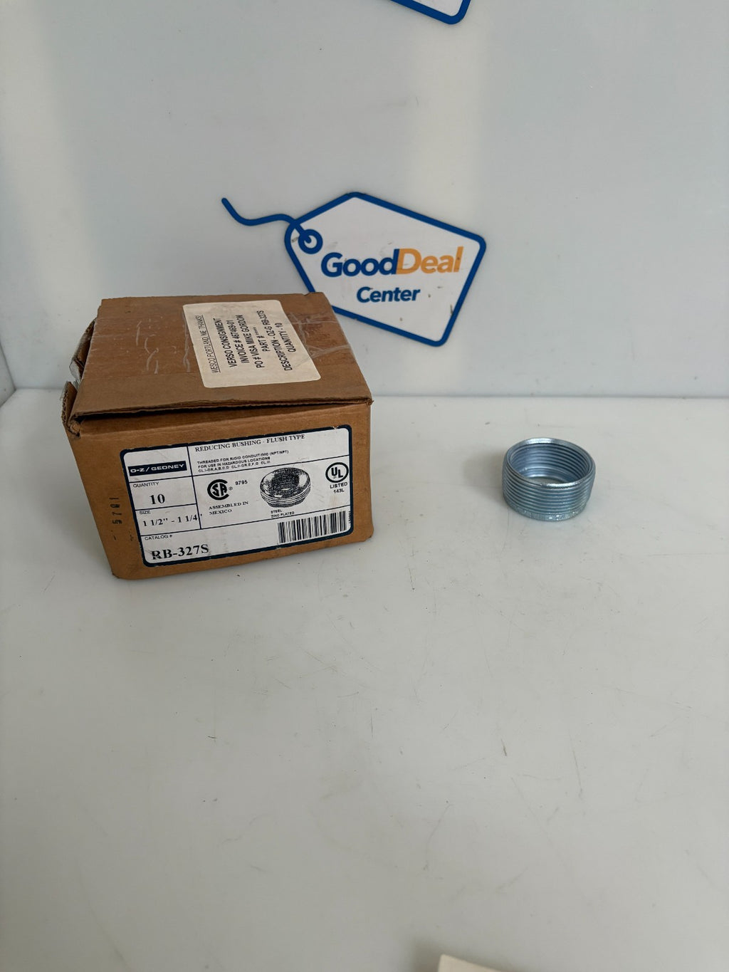 LOT OF 17 O-Z/-GEDNEY REDUCING BUSHING FLUSH TYPE 1 1/2-1 1/4