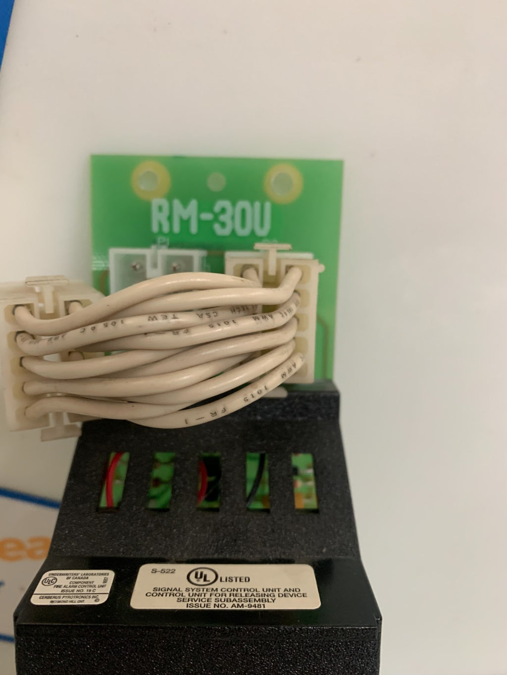 CERBERUS PYROTRONICS FIRE ALARM CONTROL UNIT 580-185386-5 RM-30U