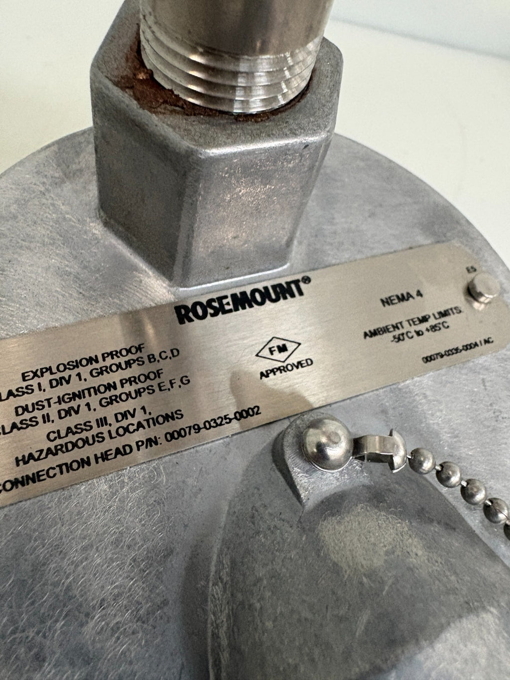 ROSEMOUNT EXPLOSION PROOF CONNECTION HEAD 00079-0325-00022