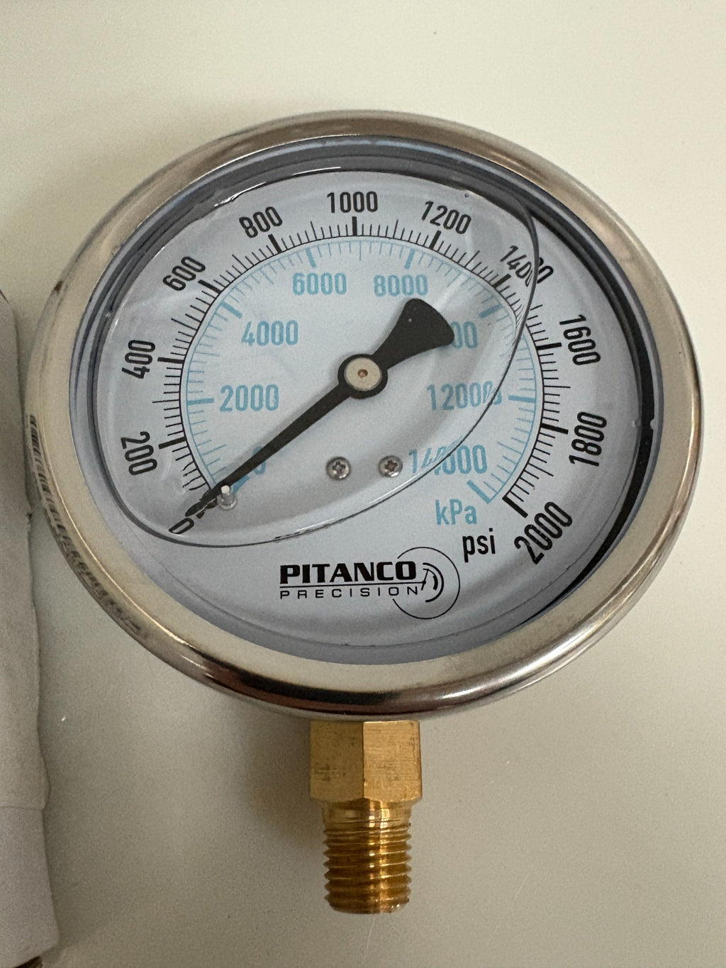 PITANCO PRECISION 0-2000 PSI 4" GAUGE