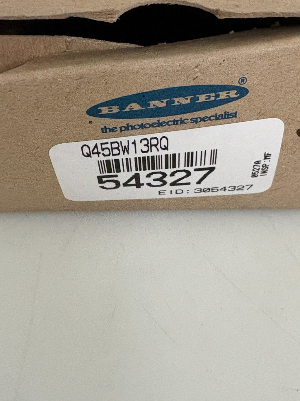 BANNER RECEIVER HEAD SENSOR #54327 Q45BW13RQ4