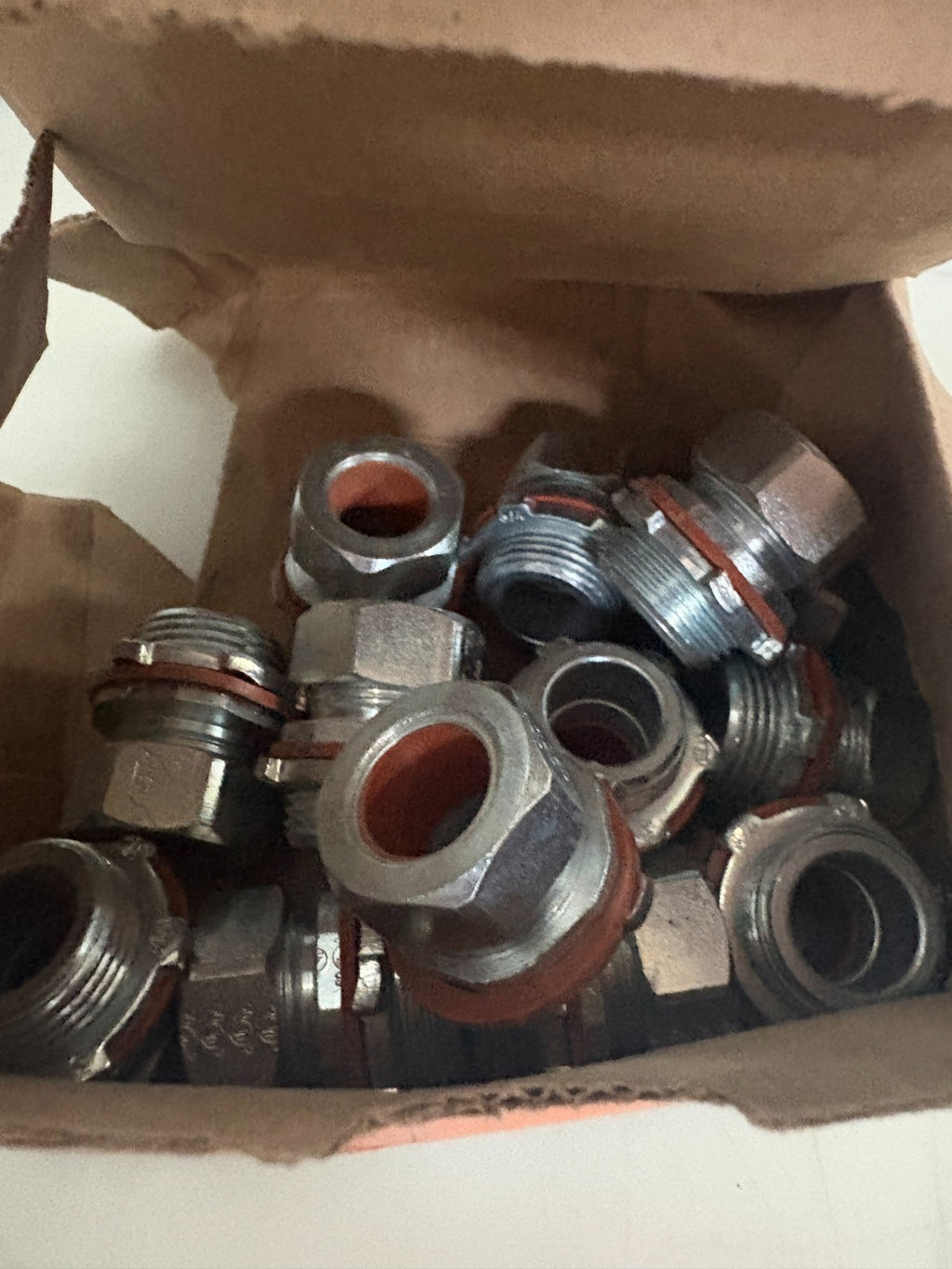 LOT OF 13 BRIDGEPORT 3/4" STEEL CORD GRIP CONNECTOR CG 771-6504
