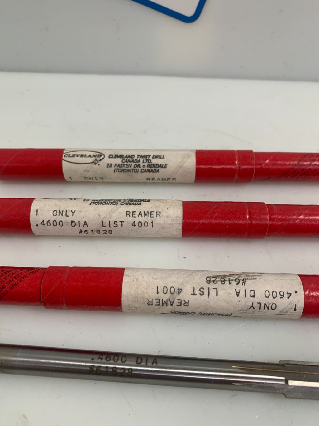 Lot of 3 Cleveland Reamer .4600 Diameter #61828 New in Tube