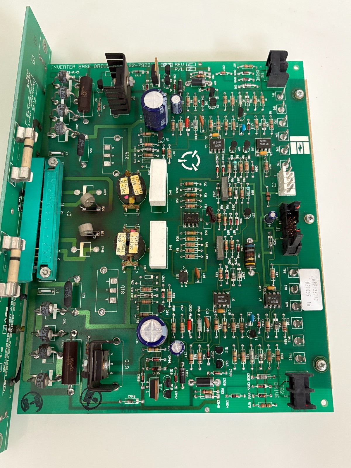 LIEBERT BASE DRIVE MOTHER BOARD 02-792209-00 W/INVERTER BASE DRIVE 02-792214-033