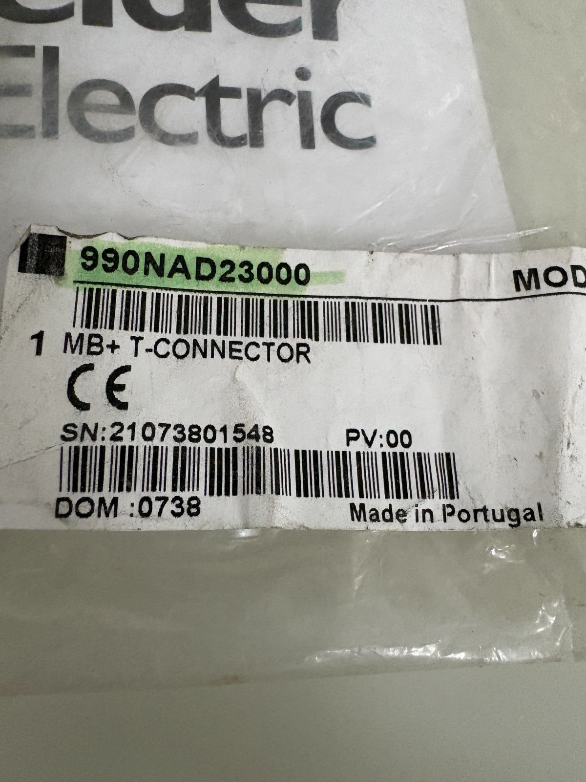 SCHNEIDER MODBUS PLUS MB= T CONNECTOR 990NAD230002
