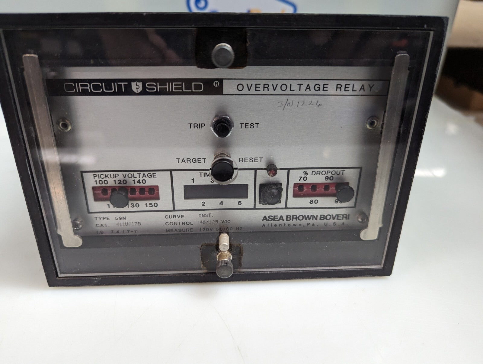 ABB Circuit Shield TYPE 59N 411U0175 Overvoltage Relay1