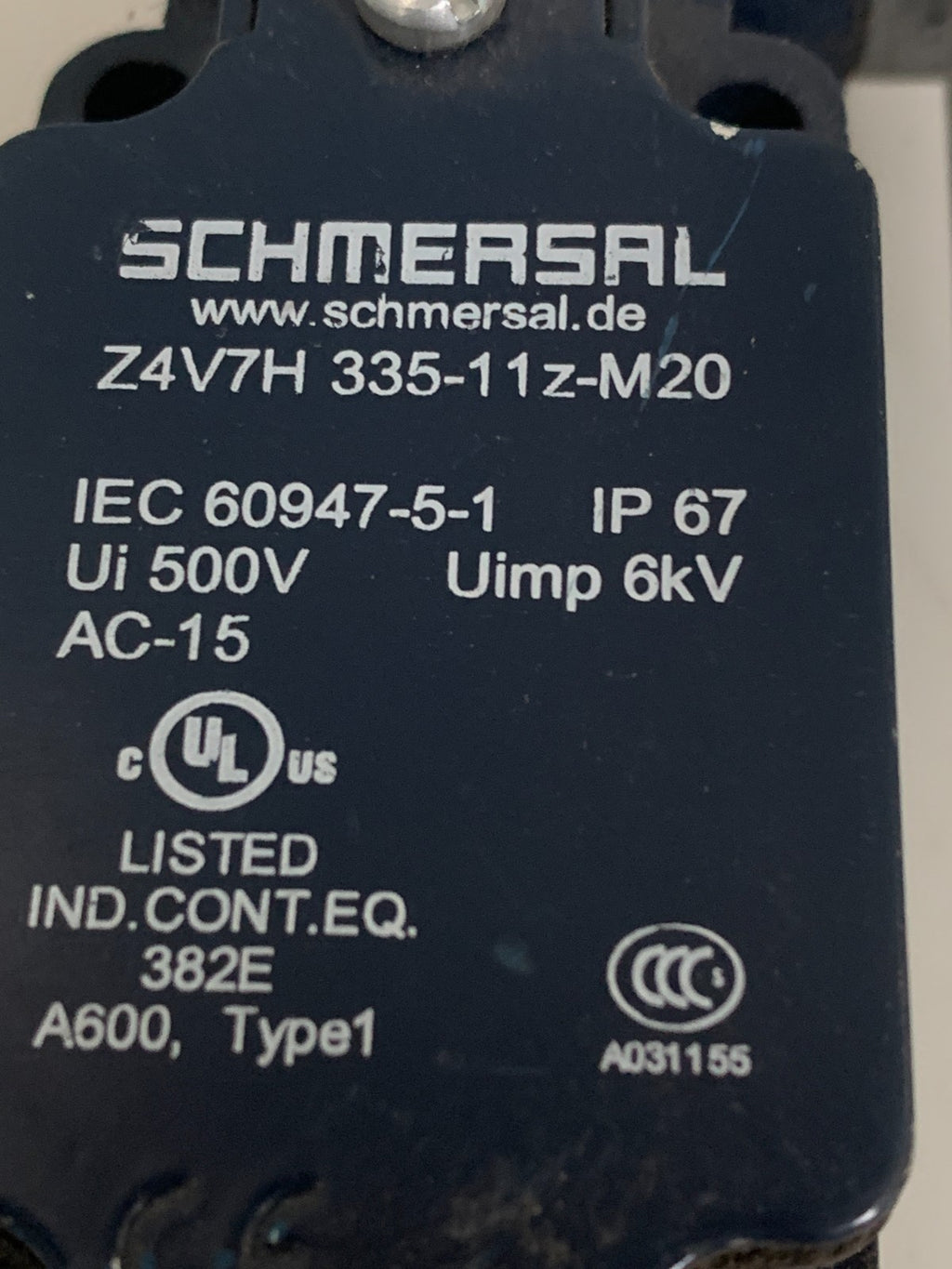 SCHMERSAL LIMIT SWITCH Z4V7H 335-11Z-M202