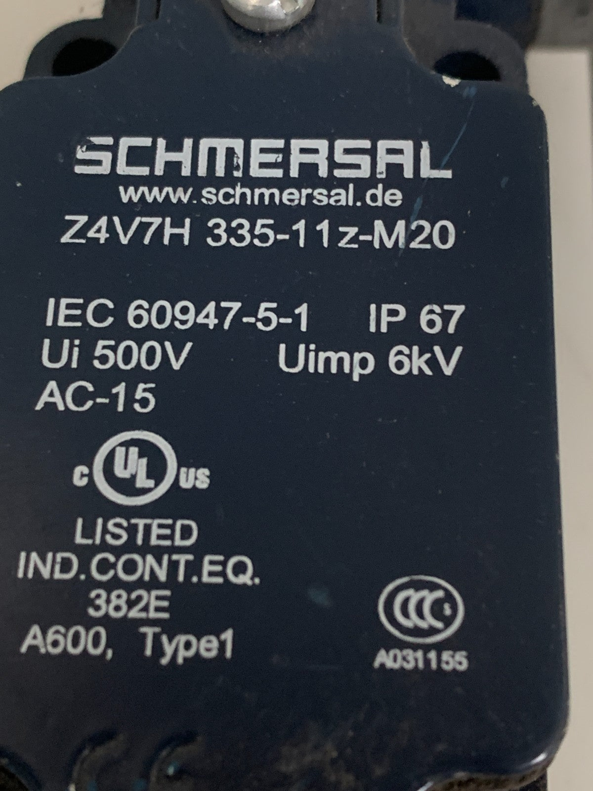 SCHMERSAL LIMIT SWITCH Z4V7H 335-11Z-M202