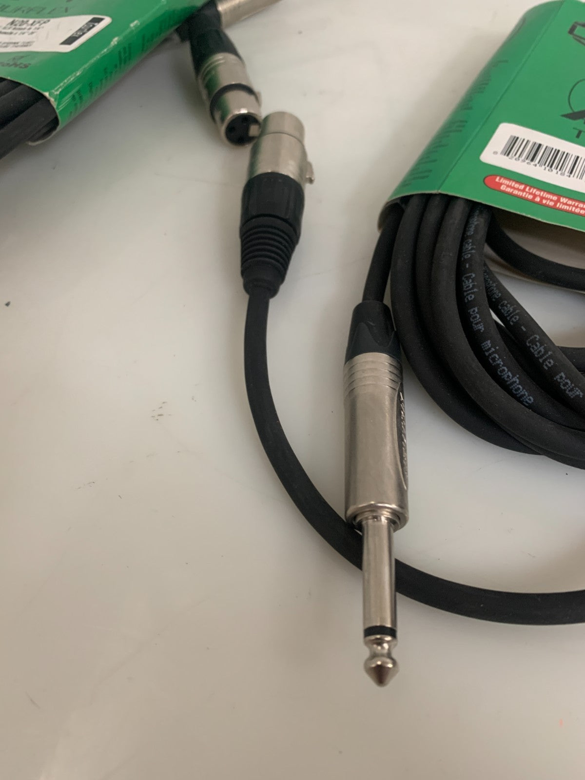 LOT OF 2 DIGIFLEX MICROPHONE CABLE 20' N20-XFP