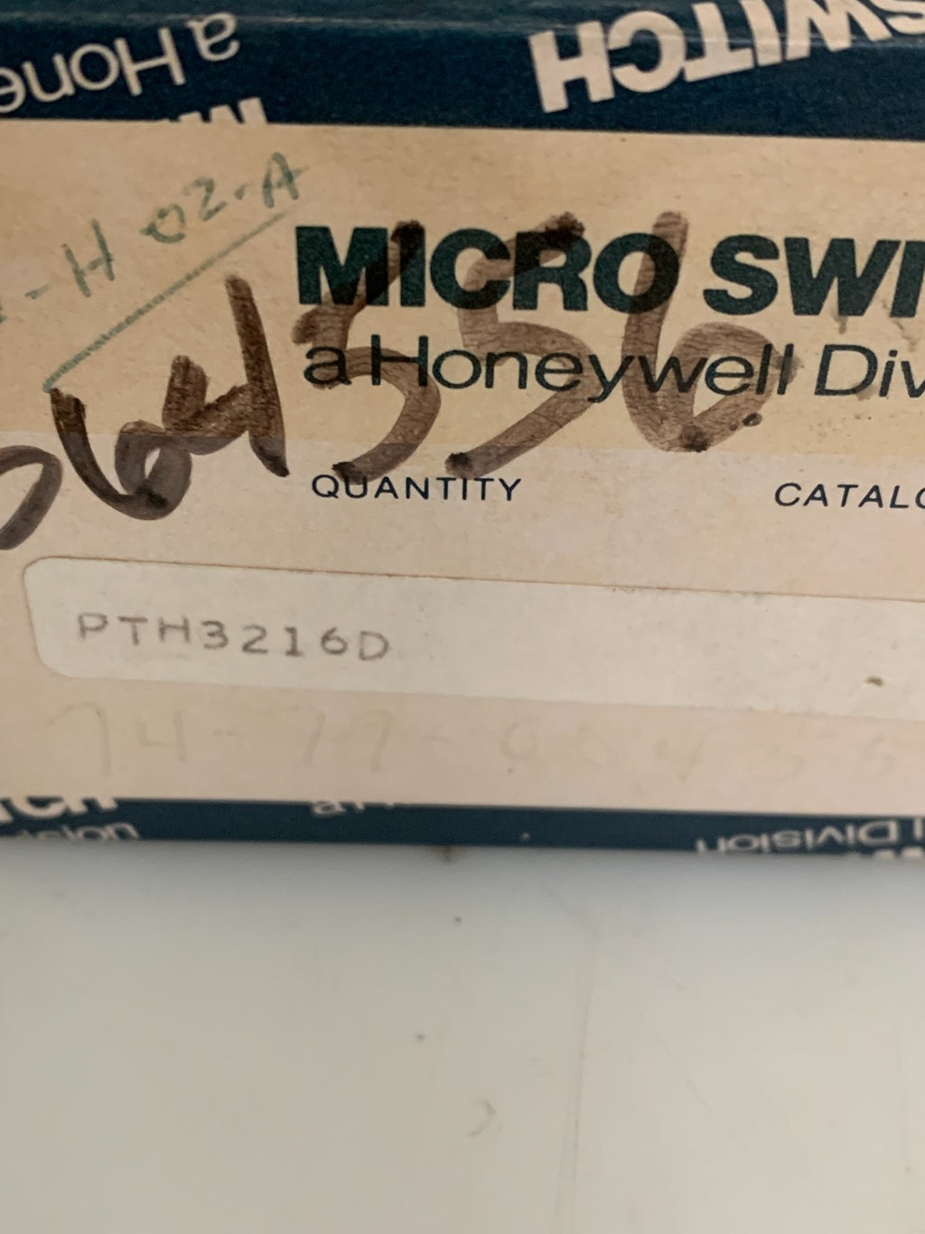 HONEYWELL MICRO SWITCH PTH 3216D KIT COMPOSE OF 1XPTH3211  1XPTCD  1XPTHZ16