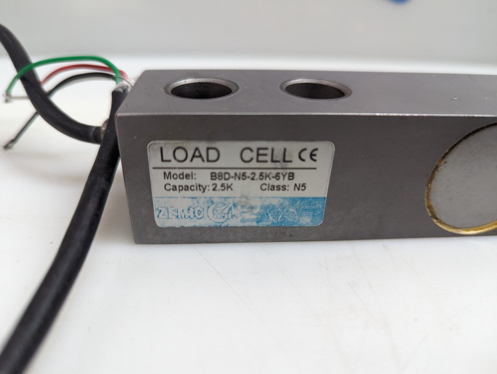 Zemic B8D-N5-2.5K-6YB Load Cell, 2.5K Capacity
