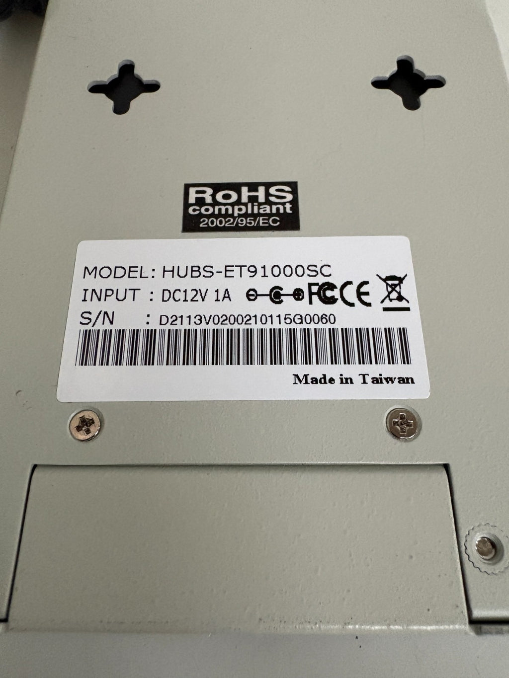 OPTICAL FIBER MEDIA CONVERTER W/POWER SUPPLY 1000 BASE HUBS - ET91000SC